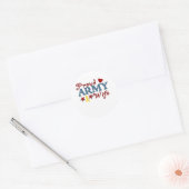 Sticker Rond Collage de femmes de l'Armée Fière (Enveloppe)