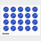Sticker Rond Collage de nom cool (Feuille)