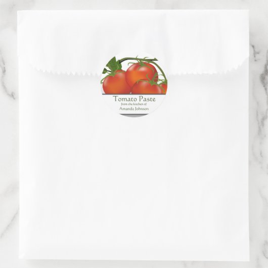 Sticker Rond Collage de tomates (Sac)