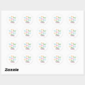Sticker Rond Collage du logo de Supergirl Pastel (Feuille)
