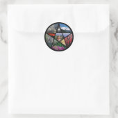 Sticker Rond collant Collage Pentacle (Sac)