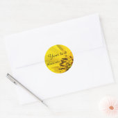 Sticker Rond collant de tournesol (Enveloppe)