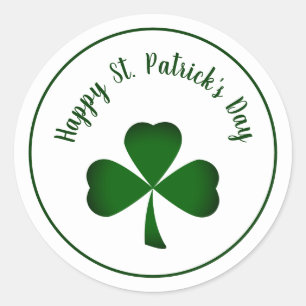 Sticker Rond collant shamrock de la journée st. patrick