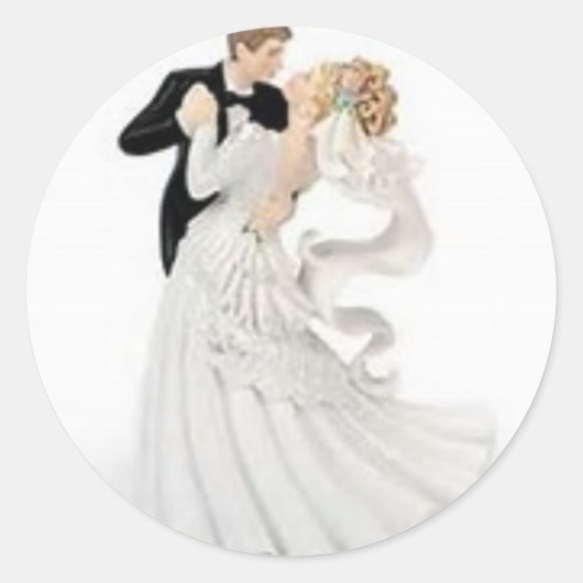 Sticker Rond collants assortis pour mariage (Devant)