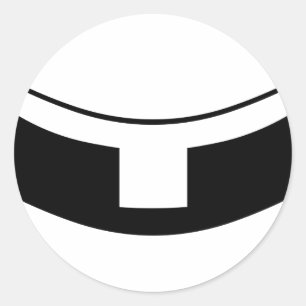 Sticker Rond Collar du prêtre catholique