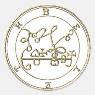 Sticker Rond Colle Beleth Goétia