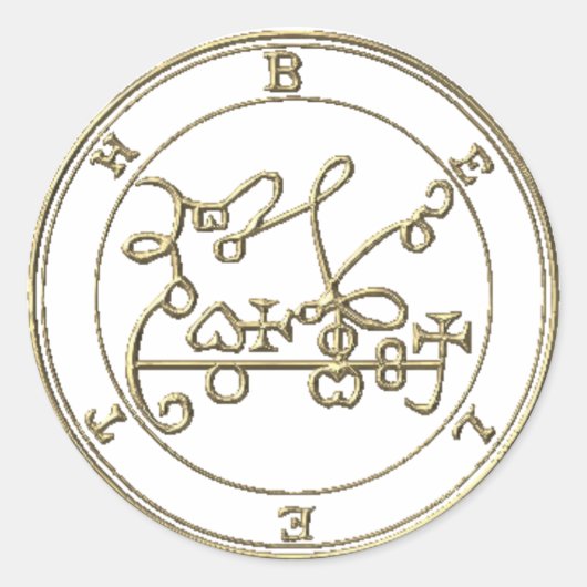 Sticker Rond Colle Beleth Goétia (Devant)