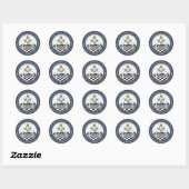 Sticker Rond Colle Freemason CARN (Feuille)