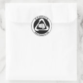 Sticker Rond Colle Kombato Civil (Sac)