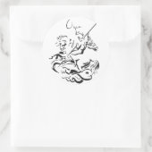 Sticker Rond Colle Ogum (Sac)