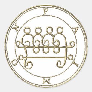 Sticker Rond Colle Paimon 2 Goétia