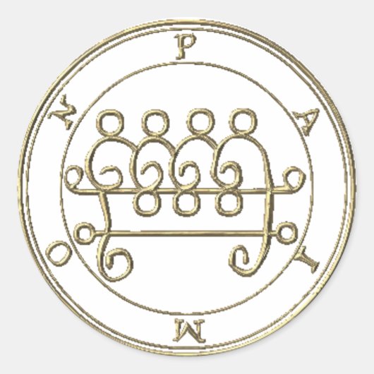 Sticker Rond Colle Paimon 2 Goétia (Devant)