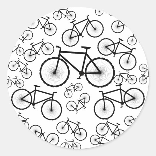 Sticker Rond Collecte de vélos (Devant)