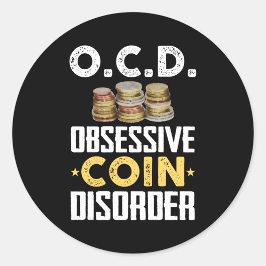 Sticker Rond Collecteur De Pièces Pour Pièce (Devant)