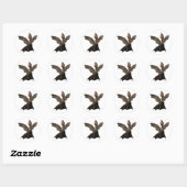 Sticker Rond ♥ Collection Art ♥ Vampire Bat ♥ (bat1) (Feuille)