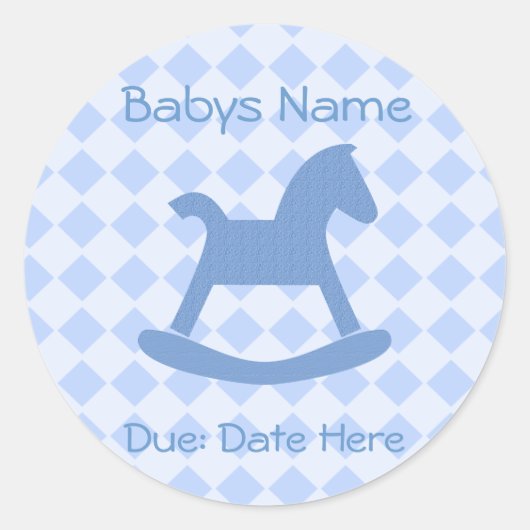 Sticker Rond Collection bébé garçon (Devant)