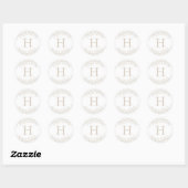 Sticker Rond Collection Branches enneigées (Feuille)