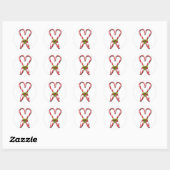 Sticker Rond Collection Coeur Sucres de canne 2 (Feuille)