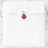 Sticker Rond Collection Cute Ladybug-Kawaii (Sac)