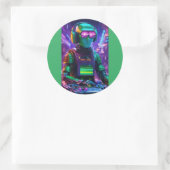 Sticker Rond Collection Cyber Beats (Sac)