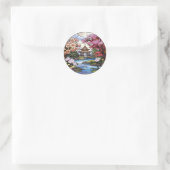 Sticker Rond Collection d'autocollants Cherry Blossom & Temple (Sac)
