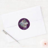 Sticker Rond Collection d'autocollants GRAY WOLF Wildlife (Enveloppe)