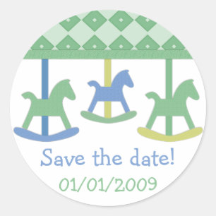 Sticker Rond Collection de carrousels pour bébés