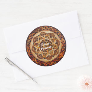 Sticker Rond Collection de fête de Lughnasadh - Vintage Nordica