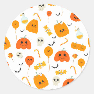 Sticker Rond Collection de fêtes d'Halloween !