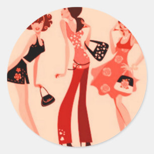 STICKER ROND COLLECTION DE LA REINE DU SHOPPING