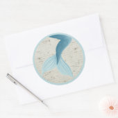 Sticker Rond Collection de sirènes peintes (Enveloppe)