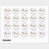 Sticker Rond Collection de sucres de canne (Feuille)