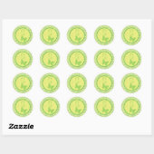 Sticker Rond Collection "Little Sprites" - Customisée (Feuille)