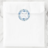 Sticker Rond Collection Mariage bleu (Sac)