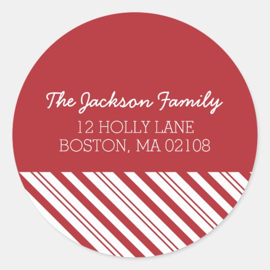 Sticker Rond Collection Merry Snowfall (Devant)