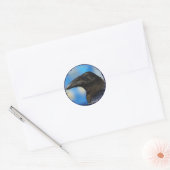 Sticker Rond Collection NOIR RAVEN (Enveloppe)