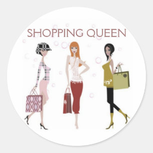 STICKER ROND COLLECTION REINE DU SHOPPING