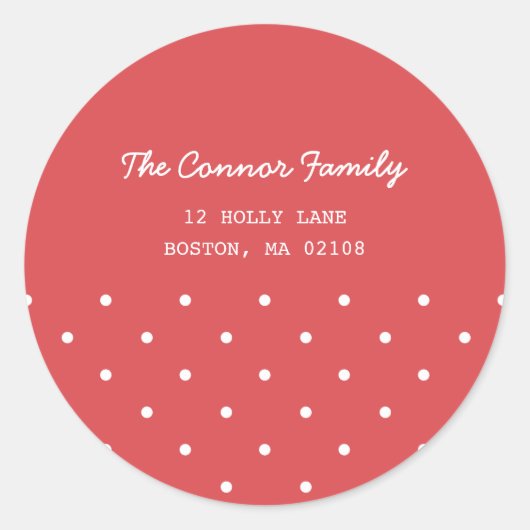 Sticker Rond Collection voeux de Noël (Devant)