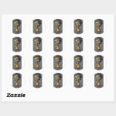Sticker Rond Collection Zombie Friends (Feuille)