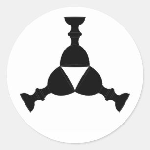 Sticker Rond College of Yarnvid Populace Badge