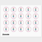 Sticker Rond Colles pour latinhas bébé (Feuille)