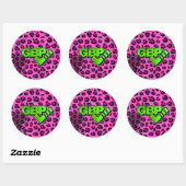Sticker Rond Collez-les (Feuille)