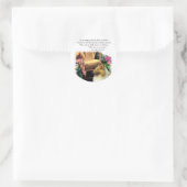 Sticker Rond Collie Art Cadeaux Rough Sable (Sac)