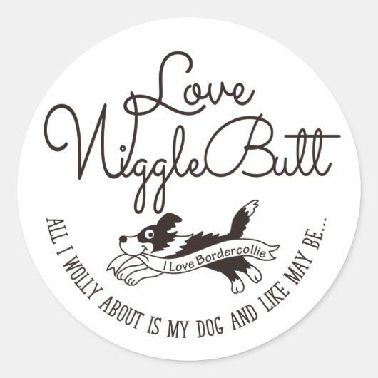 Sticker Rond Collier à la bordure (Devant)