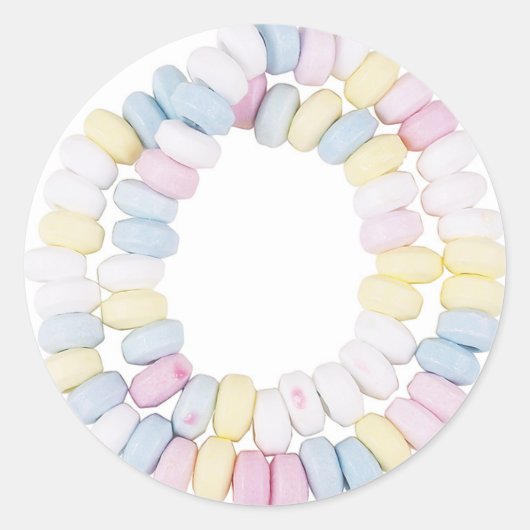 Sticker Rond collier de bonbons (Devant)