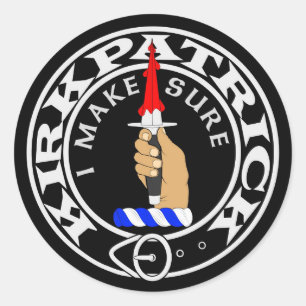 Sticker Rond Collier de crête Kirkpatrick