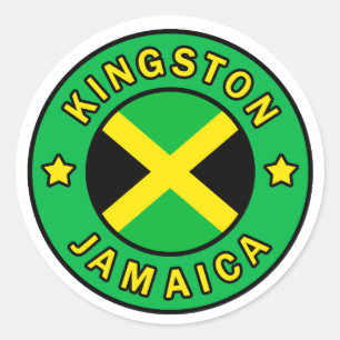 Sticker Rond Collier de Kingston Jamaica