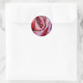 Sticker Rond Collier de Merci de macro rose Rose (Sac)