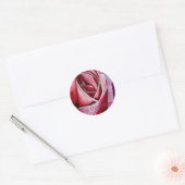 Sticker Rond Collier de Merci de macro rose Rose (Enveloppe)