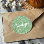 Sticker Rond Collier de Merci motif William Morris<br><div class="desc">Collier de Merci motif William Morris</div>